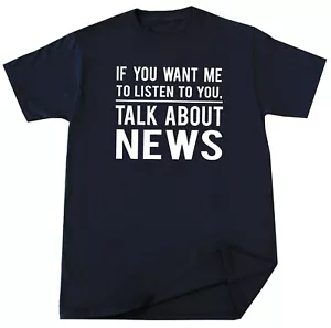 Funny News Reporter T Shirt Humor Birthday Christmas Gift News Meme Media Tee - Picture 1 of 3
