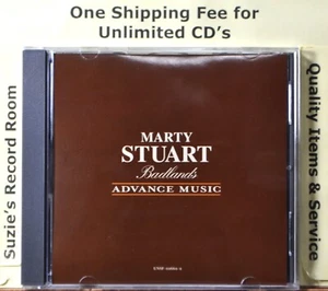 CD Marty Stuart Badlands Advance Music Promo LIKE NEW Country -Check Coupons! - Foto 1 di 3
