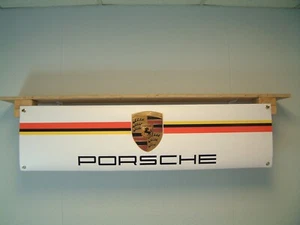 928 935 Boxster Carrera GT2 GT4 924 911 Logo banner garage workshop Wall Display - Picture 1 of 2