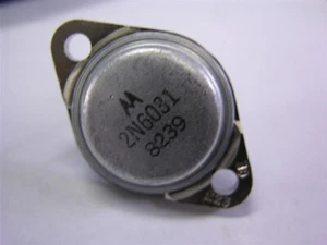 2 Motorola 2N6031 16A 140V High Voltage High Power Transistors T0-3 - Photo 1/1