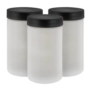3 Belloccio Spray Tanning Solution Cups w/ Lids, Fit G11 Turbine Applicator Gun - Picture 1 of 5