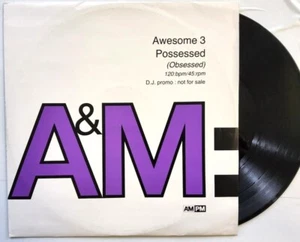 Awesome 3 – Possessed (Obsessed) 1991, house 12" vinyl record promo club track - Picture 1 of 12