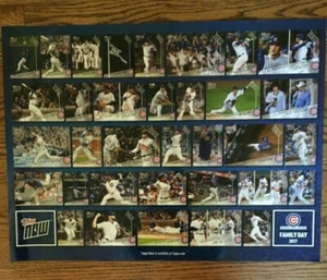 CHICAGO CUBS 2017 "TOPPS NOW" FAMILY DAY POSTER (SEASON TICKET HOLDER EXCLUSIVE) - Picture 1 of 1