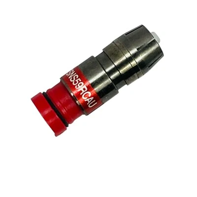 Qty 10 Belden Snap-N-Seal FSNS59RCAU 75 Ohm RG59 Coax Male Compression Connector - Image 1 of 2