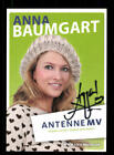 Anna Baumgart Antenne MV Autogrammkarte Original Signiert ## BC 183345