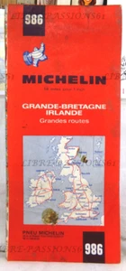 CARTE ROUTIÈRE MICHELIN N°986, GRANDE BRETAGNE, IRLANDE, 14 MILES FOR 1 INCH - Imagen 1 de 6