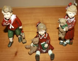 Americana Children With Toys Resin Set of Three GUC - Picture 1 of 6