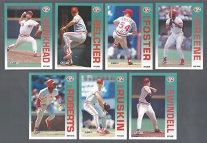 Cincinnati Reds 1992 Fleer Update team set, Swindell, Bip Roberts, Willie Greene
