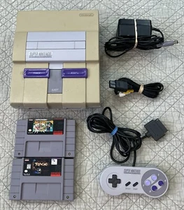 Super Nintendo SNES Console With Super Mario All Star + Rage SNES - Picture 1 of 9