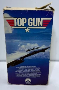 TOP GUN VHS 1986 1987 Art With Diet Pepsi PROMO Print On Back Very Rare - Picture 1 of 6
