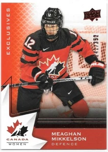 2020-21 20-21 UD Team Canada Juniors Meaghan Mikkelson Exclusives MISPRINT RARE - Imagen 1 de 2
