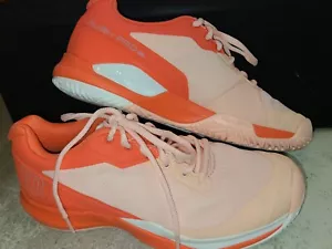 Women's WILSON Rush Pro 3.5 Tennis Shoes Sneakers WRS327320 Size 8 PEACH CORAL - Picture 1 of 13