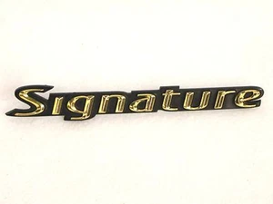 2008 2009 2010 2011 LINCOLN TOWNCAR 24K GOLD PLATED "SIGNATURE" EMBLEM NAME - Picture 1 of 2