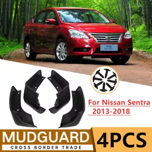 4 piezas aletas de barro protectores contra salpicaduras guardabarros guardabarros para Nissan Sentra Sylphy 2013-2018 - Imagen 1 de 3