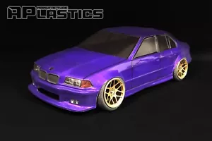 RC Body Car Drift Touring 1:10 BMW 3 E 36 Sedan E36 style APlastics New Shell - Picture 1 of 12