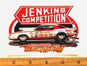 Bill "GRUMPY'S TOY" Jenkins Competition NHRA Drag Racing Pro Stock Decal Sticker - Picture 1 of 1