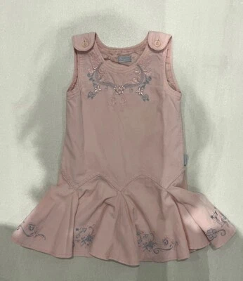 Vestido Pampolina Diseñador Niñas Rosa, Bordado, Edad 18-24 Meses EU 86, Elegante Foto 1 de 4
