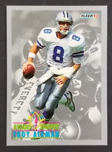 Scheda Calcio Troy Aikman 1993 Fleer #253 (NM) - Foto 1 di 2