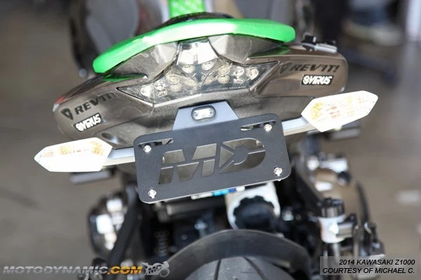 fit 2014-2016 Kawasaki Z1000 Fender Eliminator Kit w/ LED License Plate Light - Image 1 of 1