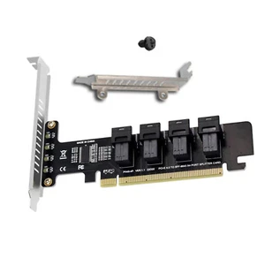 High Quality U.2 NVMe Adapter Card PCI-E X4/8/16 to SFF-8643 Easy Installation - Photo 1/13