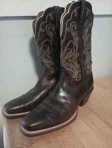 Ariat Square Toe Westernstiefel Damen 10 B Leder Style 10010933 Bodenmodell - Bild 1 von 8