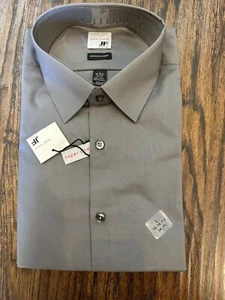 NWT J. FERRAR Castle Rock Super Slim Fit Stretch Long Sleeve Shirt GRAY SZ Large - Picture 1 of 3
