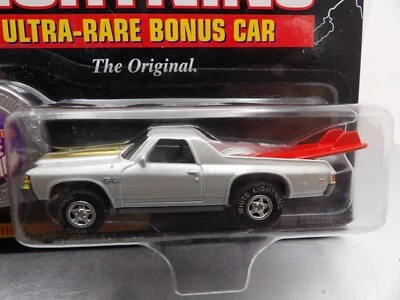 Chevy El Camino SS 1971 White Lightning Johnny Lightning Truckin' America 1:64 Foto 1 de 4