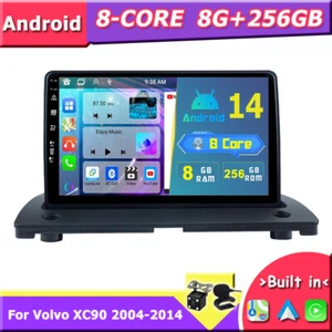 ✅8GB+256GB✅ For Volvo XC90 2004-2014 GPS CAR PLAY ANDROID 14 CAR STEREO NAVI AHD - Picture 1 of 18