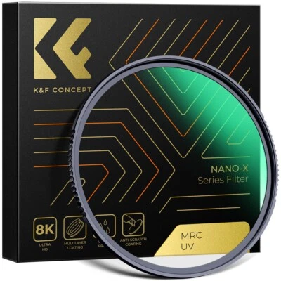 K&F Concept 49mm MCUV Lens  Filter NANO-X Protection 28 Multi-Layer Coatings - Image 1 of 4