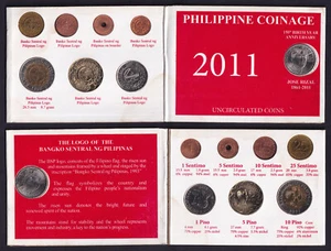 2011 Philippine Coinage Jose Rizal 150 Birth Year Anniv. Uncirculated Coins - Picture 1 of 4