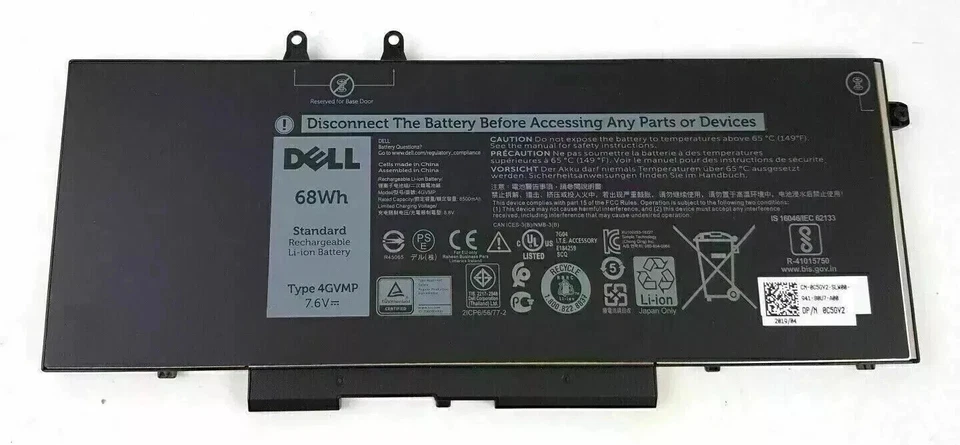 Batería 2 en 1 2 en 1 7791 2 en 1 Dell INSPIRON 7590 NUEVA GENUINA - 4 GVMP Foto 1 de 1