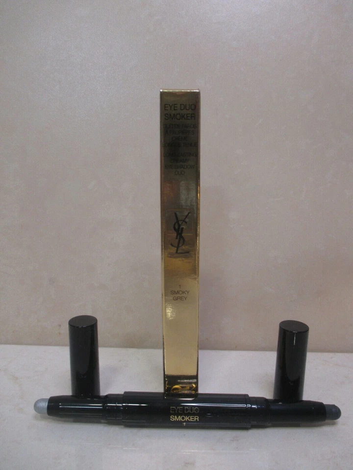 YVES SAINT LAURENT EYE DUO SMOKER #1 SMOKY GREY 2 x 0.03 OZ BOXED - Image 1 of 1