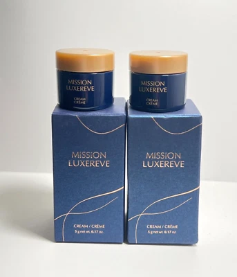 Lot of 2 New Avon Mission Luxereve Travel Size Cream .17 oz (Deluxe Samples) - Image 1 of 2