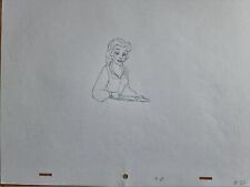 Walt DISNEY Animation Art Cel Production Drawing Beauty & Beast Belle #8