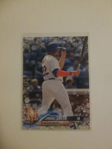 2018 Topps Holiday Baseball DOMINIC SMITH RC #HMW183 New York Mets ROOKIE CARD - Picture 1 of 2