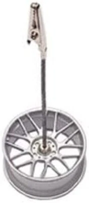 New AUTOartDESIGN 1/12 Racing Wheel ・ Memo Clip Stand (Silver) Finished Product - Image 1 of 3
