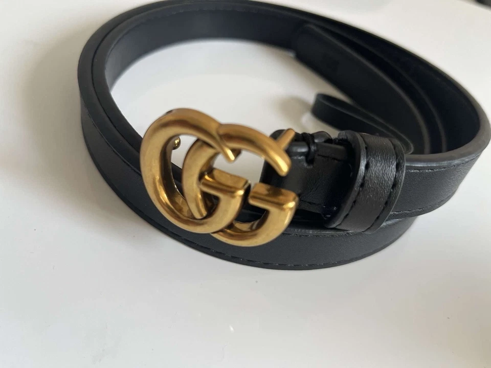 Cinturón Gucci doble GG para mujer - Imagen 1 de 3