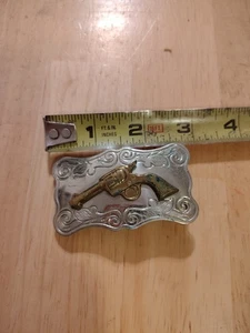 Kinder Gürtelschnalle Vintage Neusilber und Messing - Bild 1 von 3