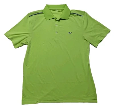 Vineyard Vines Big Boys Performance Golf Polo Green Shirt Size Boy's Large - Image 1 of 4