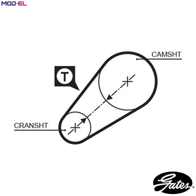 TIMING BELT 5014 FOR FSO POLONEZ/II PRIMA SEAT FIAT CAMPAGNOLA 242/Bus/Van 1.5L - Image 1 of 4