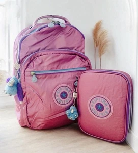 Zaino Kipling Seoul grande 15" per laptop e custodia 100 penne ibisco dolce metallizzato - Foto 1 di 7