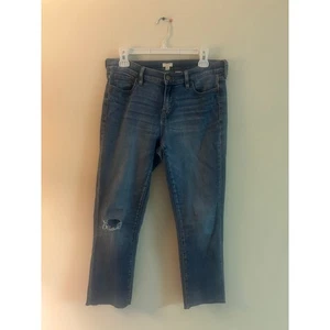 J.Crew Stretch Jeans Gr. 25 | Medium Wash Distressed Knie Skinny Denim - Bild 1 von 7