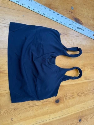 Sujetador deportivo Lululemon para mujer 2 NEGRO atletismo yoga CORREA SÓLIDA n5 Foto 1 de 4