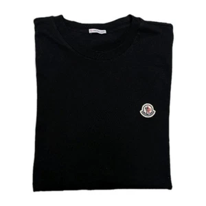 Moncler Logo Patch Cotton T-Shirt Black - XXXL - 3XL RRP £149 - Picture 1 of 12