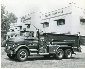 Upper Deerfield NJ 1960s GMC Great Eastern Pumper 8x10 B&W Fire Apparatus Photo - Picture 1 of 1