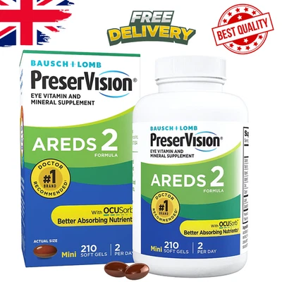Bausch + Lomb PreserVision AREDS 2 Eye Vitamins 210 Softgels