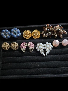 Vintage Germany Avom Richelieu Clip Ohrring Lot - Bild 1 von 5