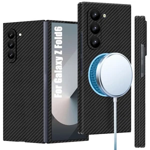 Slim Carbon Fiber Case for Samsung Galaxy Z Fold 6, 1500D Aramid Fiber Thin Z... - Picture 1 of 6