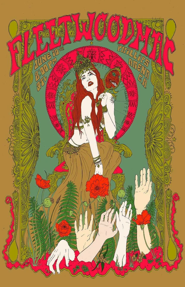 Fleetwood Mac Concert Music Vintage Poster Print T224 - Image 1 of 1