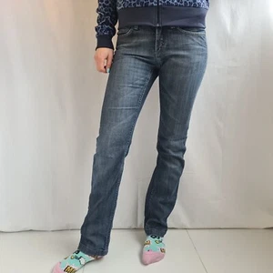 Acne Jeans Hep Almost Raw Size W27 L30 Low Rise Straight Denim Cotton Stretch - Picture 1 of 24